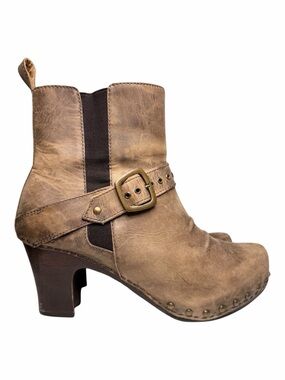 Dansko‎ Rhianna Distressed Leather Clog Boots EU 40 Boho